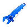 3AN-12AN Aluminum Adjustable Spanner Wrench Tool Blue for Fuel Hose End Fitting