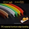 Self-Adhesive U-Shaped Wood Edge Trim for Furniture and Cabinets