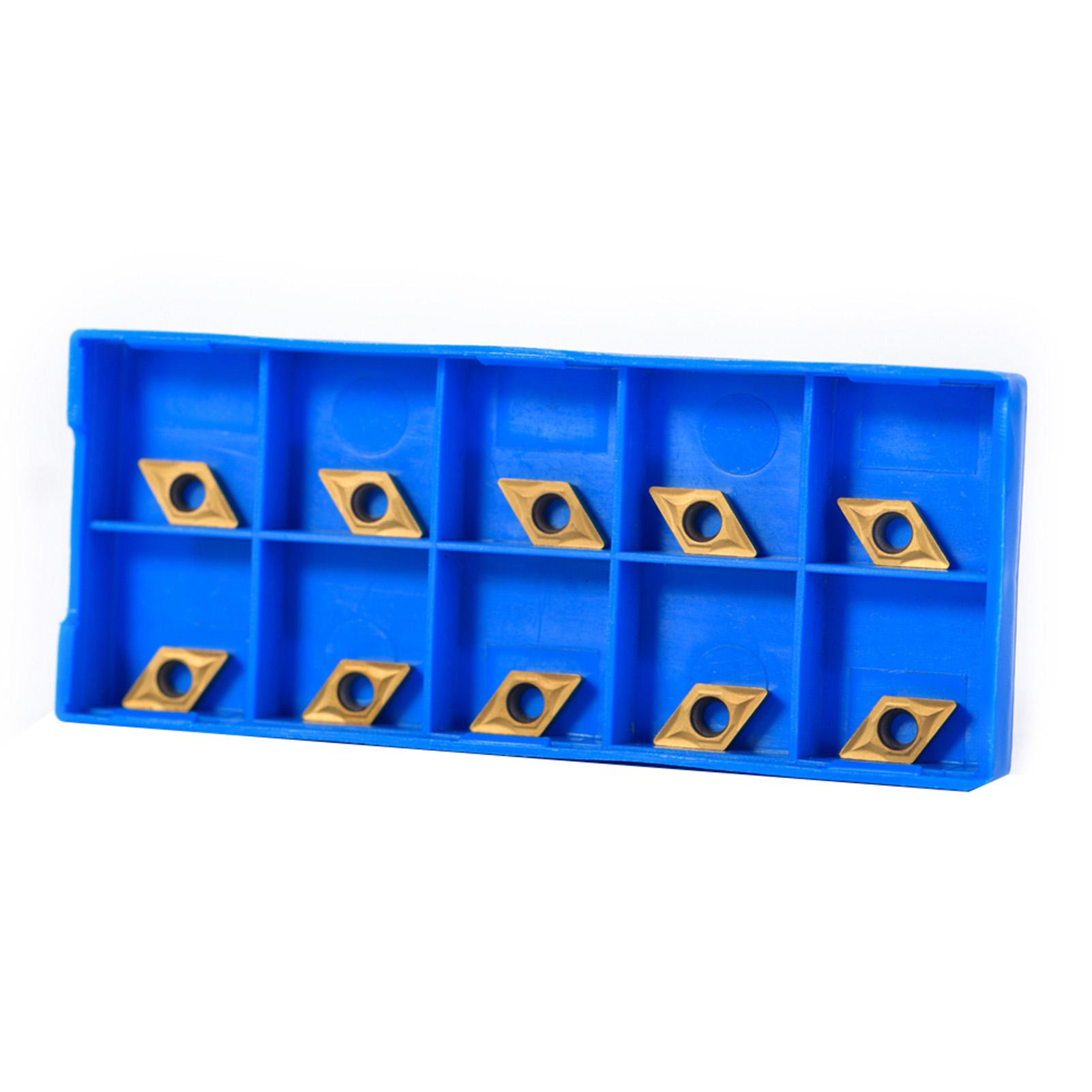

10pcs CNC Carbide Tips Inserts Blade Cutter Lathe Turning Tool With Box