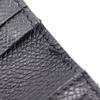 Hermes Bohnen-Geldbörse Schwarz / Silberne Beschläge Courchevel Unisex Gebraucht