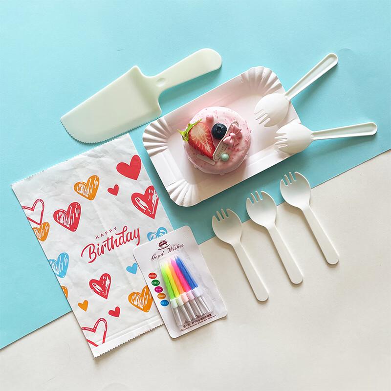 Disposable Birthday Cake Tableware Set