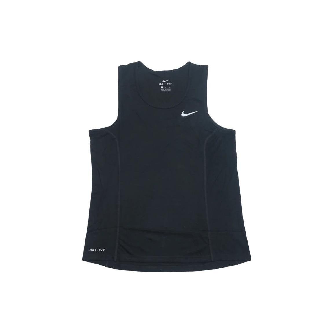 

Nike Logo Print Round Neck Sleeveless Tank Top Men tops Black 904598-010 XL