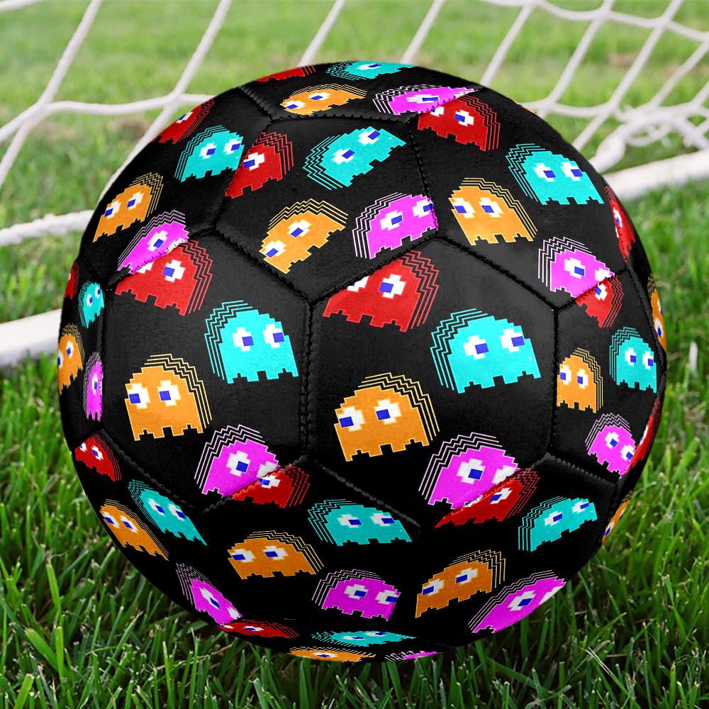 Pac Man Theme Size 5 Soccer Ball, Suitable for Both Indoor and Outdoor Matches, a Gift Suitable for Everyone.