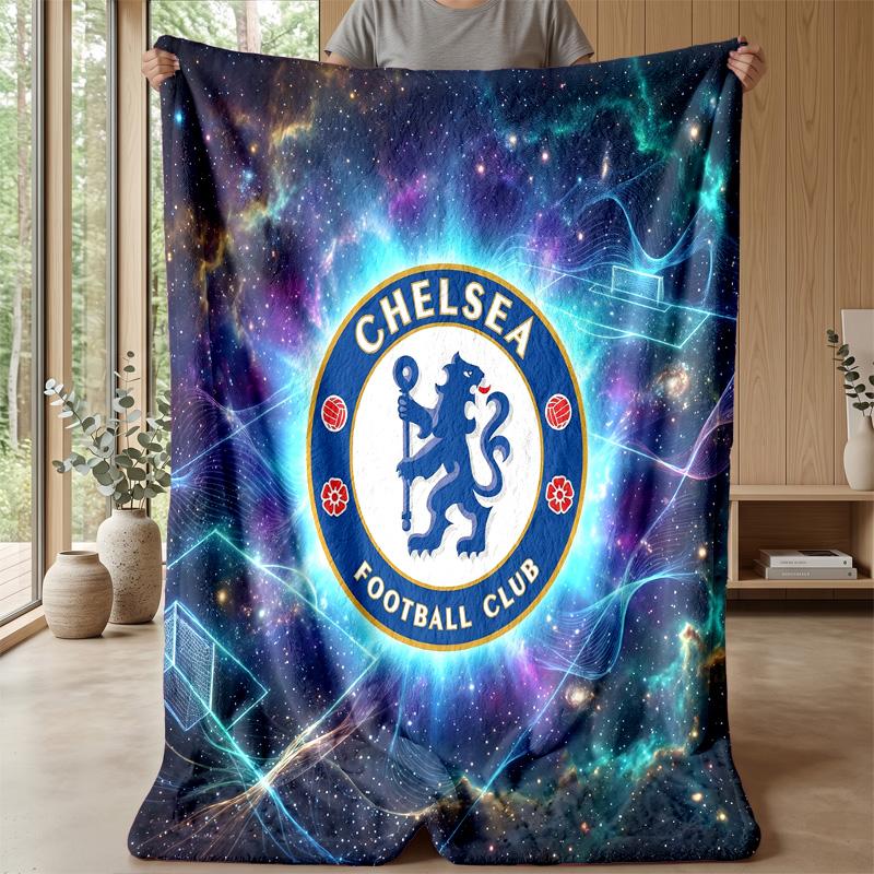 Chelsea FC Theme blanket Soft Flannel Blanket Plush Throw Blanket Cozy Sofa Bed Blanket for Home Decor