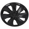 4PCS 19in Wheel Hub Cap Whirlwind Style Sporty Wheel Rim Cover Replacement For Tesla Model Y 2020 To 2023 Matte Black