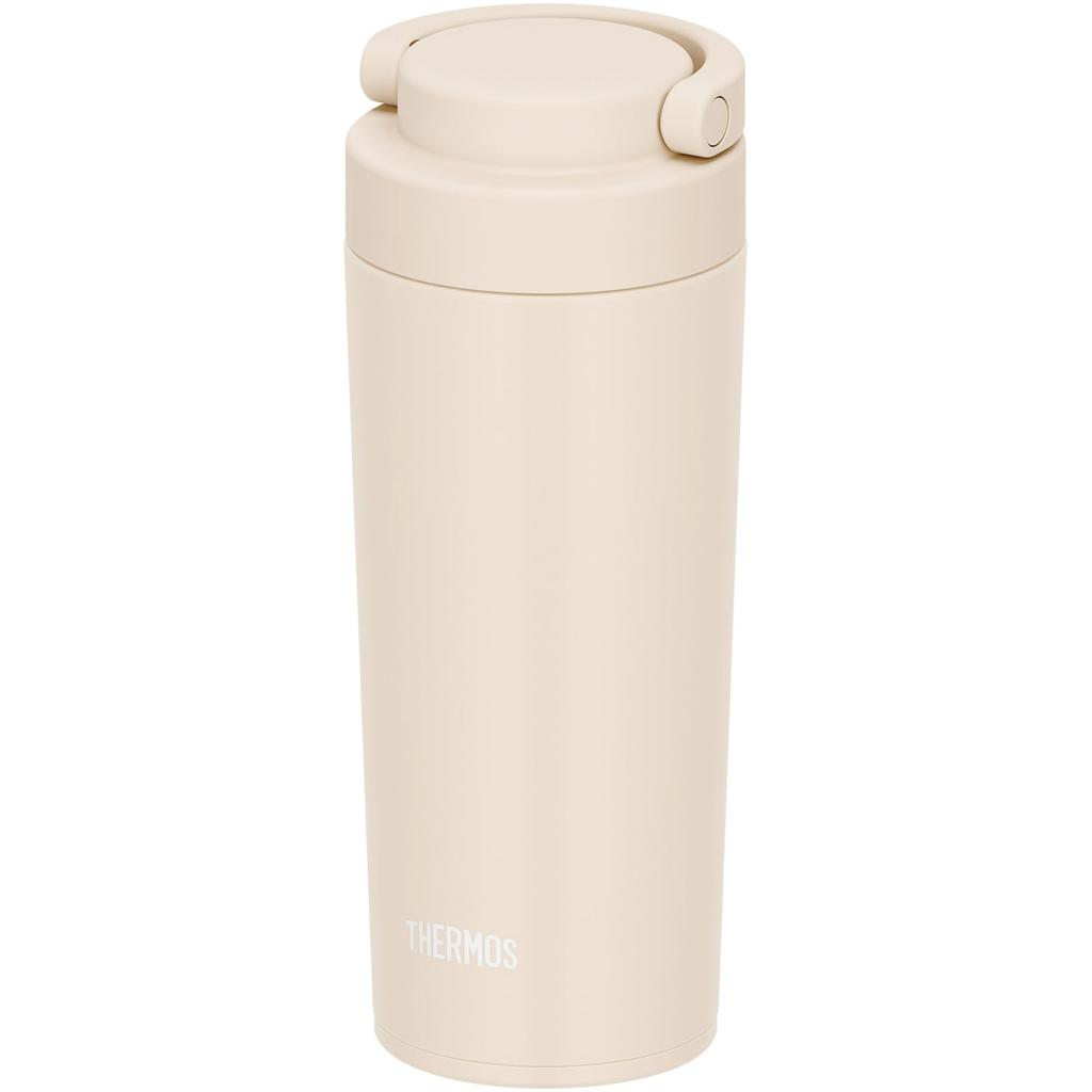 Thermos Vacuum Insulated Portable Tumbler with Carry IV Dishwasher-Safe Handle, 420ml, Ivory, JOV-421