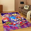Klassischer S-Sonic Spiel Cartoon Igel Teppich für Schlafzimmer Wohnzimmer Sofa Heimdekoration, Kinderteppich rutschfeste Bodenmatte Geschenk