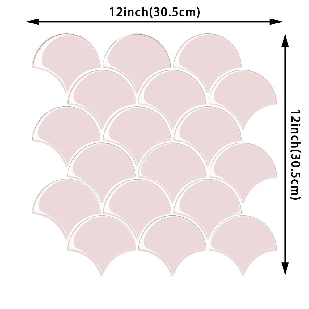 PVC 3D Wall Stickers Waterproof Kitchen Backsplash New Imitation Wall Tiles  For Home Decor