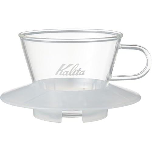 Kalita Enjoy the brewing process Coffee Dripper Wave Series For 1-2 people Glass dripper Made of heat-resistant glass Clear WDG-155 Drip equipment