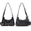 Harujio Ita Shoulder Hidden Shoulder Mini Ita Otaku Ita Popular Bag, Small, Bag, Bag, Handbag, Bag, Clear, Activity, Y2K, Bag, Black, Silver, Cute,