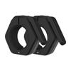 Quick Release Weightlifting Barbell Clamps Hexagon Barbell Collars Barbell Spin Lock  Weightlifting