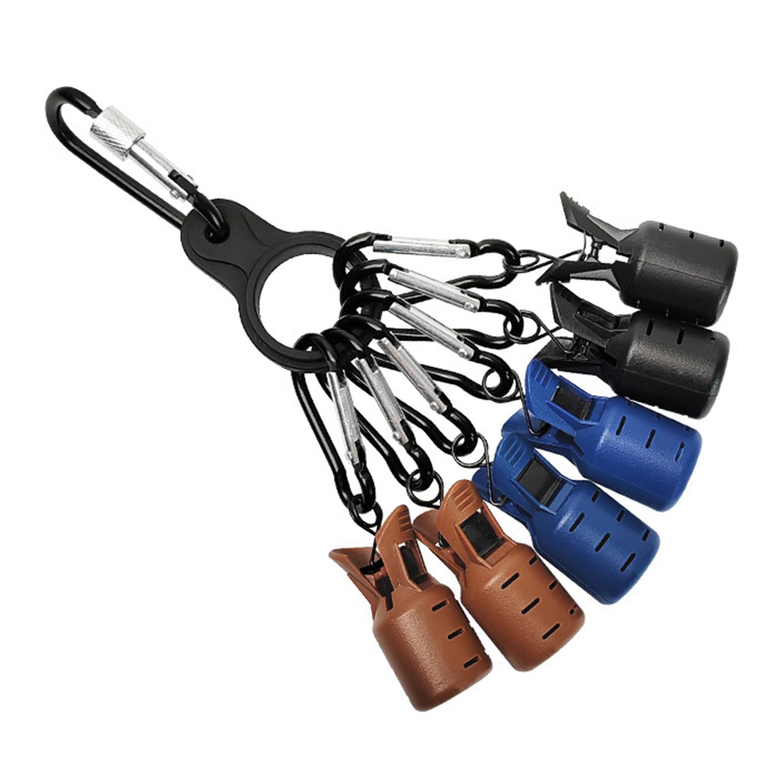

6Pcs Webfoot Octopus Hooks Cover with Carabiner Cuttlefish Umbrella Lure Cap Anti-Scratch Wooden Shrimp Hook Cover Sea Tackle зелёный