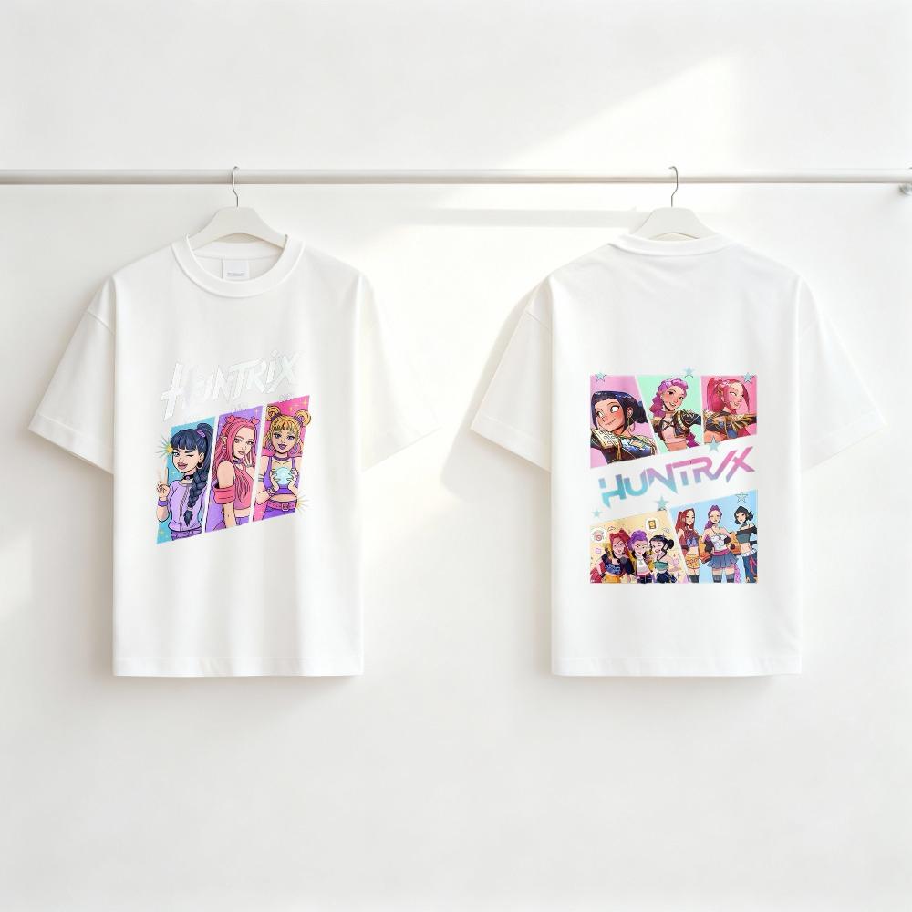 Beliebte Huntrix Hunter Kinder Kurzarm Oberteile Kinder Sommer T-Shirt Doppelseitige Sportliche T-Shirts Kostüm