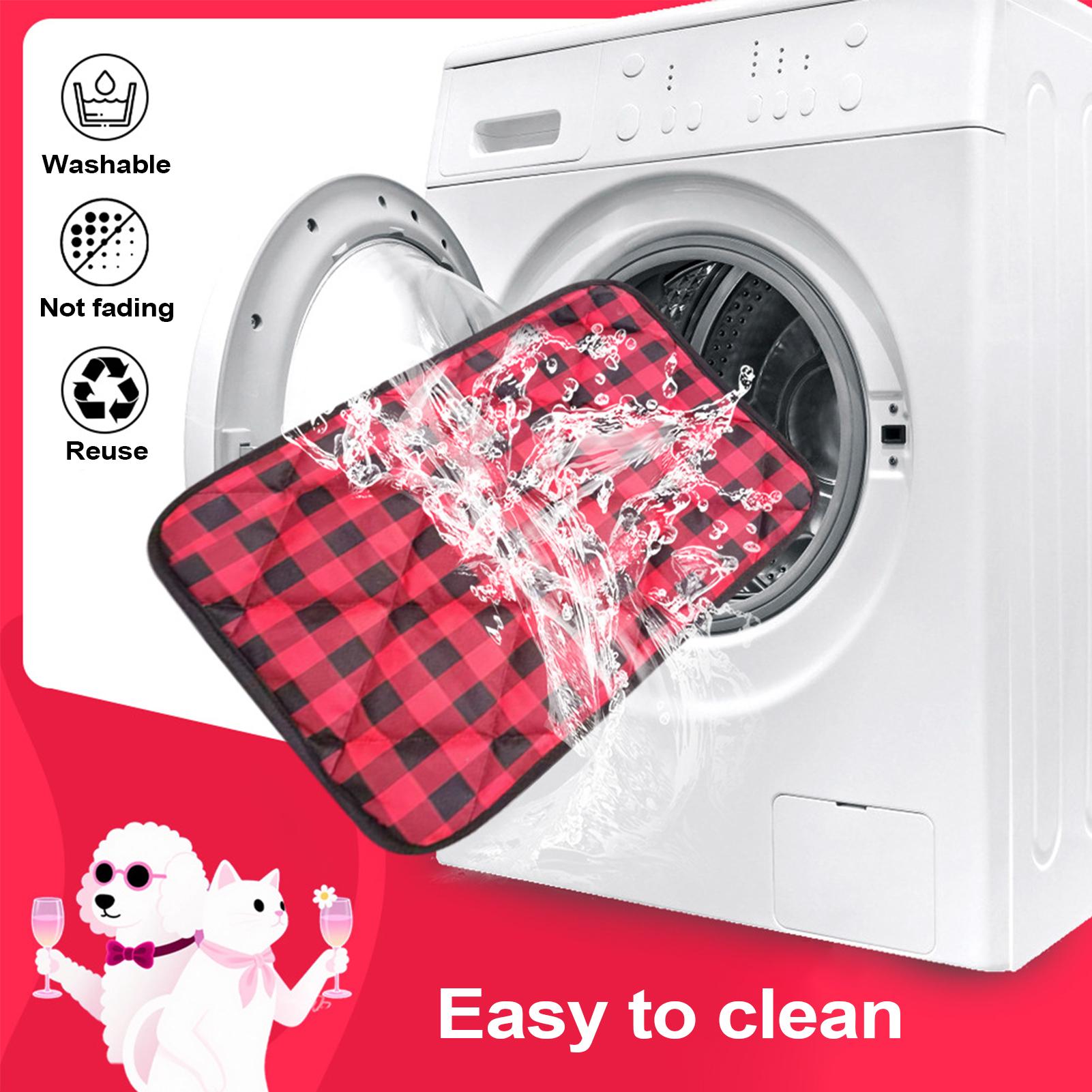 

Dog Mat for Crate Warm Dog Bed Washable Anti-Slip Pad Reusable for Floor Car Winter Entryway House Indoor Front Pets CN