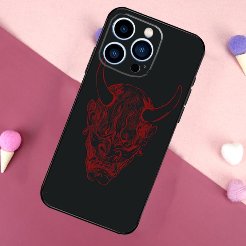 Oni Hannya Mask Phone Case For iPhone 17 Pro Max 17 Air 16E 13 12 Mini 14 15 Plus 11 16 Pro Max Back Cover