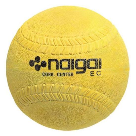 Inner and Outer Rubber Softball Certified Ball 2 Yellow Box of No. (1 6) NAIGAI-soft2-Y