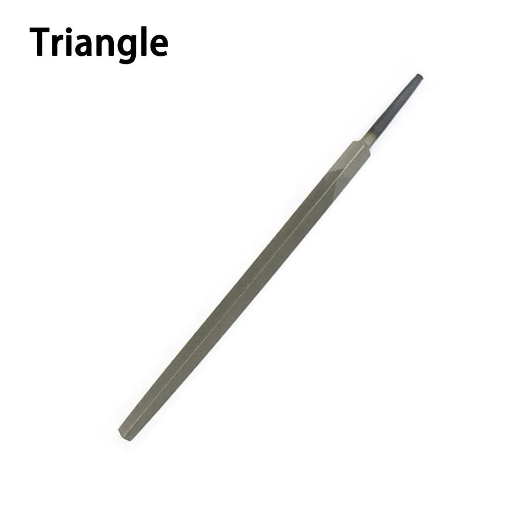 6 Inch 150mm Steel Files Without Handle Round Half-round Triangular Square Flat File 5 Styles Alloy Steel FilesFor Metal Sanding