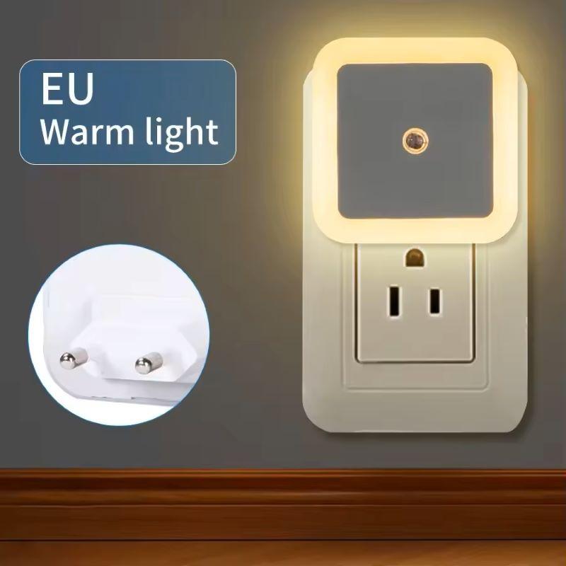 1/2/4PCS Light Sensing Night Light Intelligent LED Night Light Socket Light Suitable for Bedrooms Bathrooms Kitchens Corridors