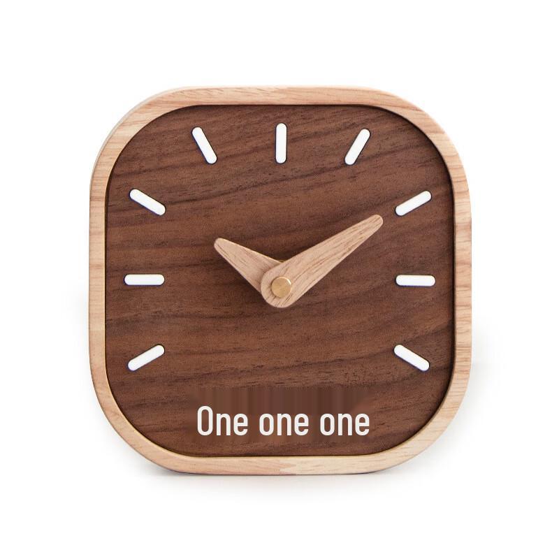 

Creative Black Walnut Wood Desk Clock