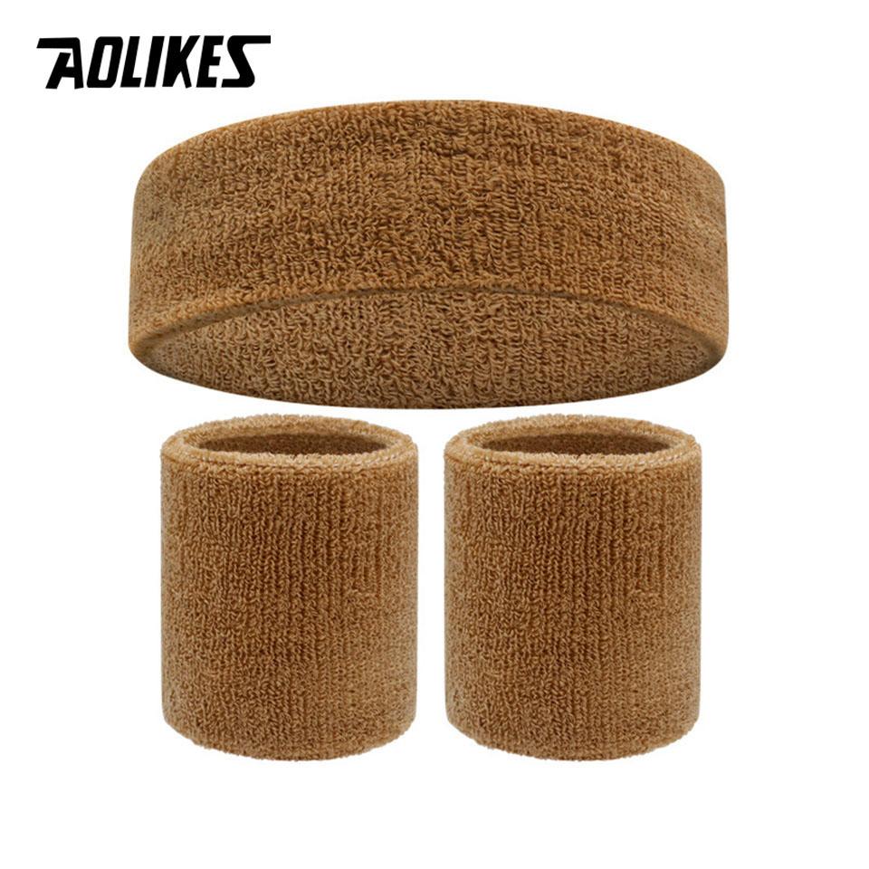 Aolikes Sports Headband Sweatband Stretch Elastic Outdoor Sport Sweat Headband Wristband Women Gym Running Tennis Headwrap