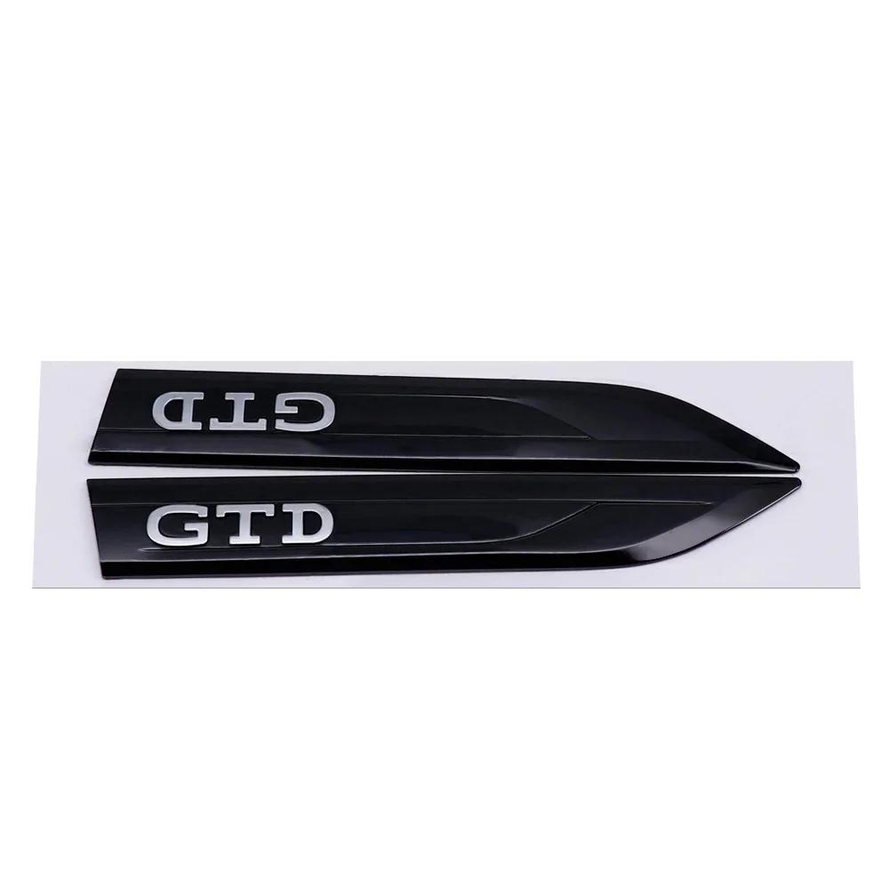 

2026 New For VW VOLKSWAGEN 20x2.9cm Car Side Fender Emblem Sticker for Volkswagen GTI GTD Logo Golf Passat Touareg Lavida Santan