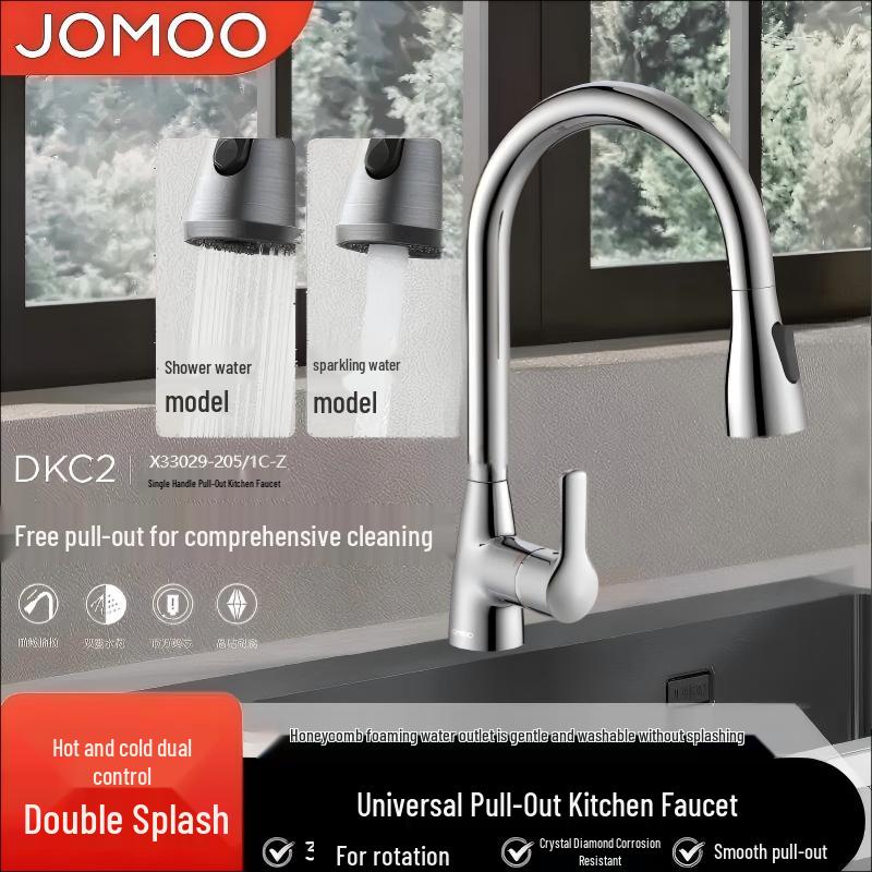 Jomoo Single Handle Pull-Out Kitchen Faucet