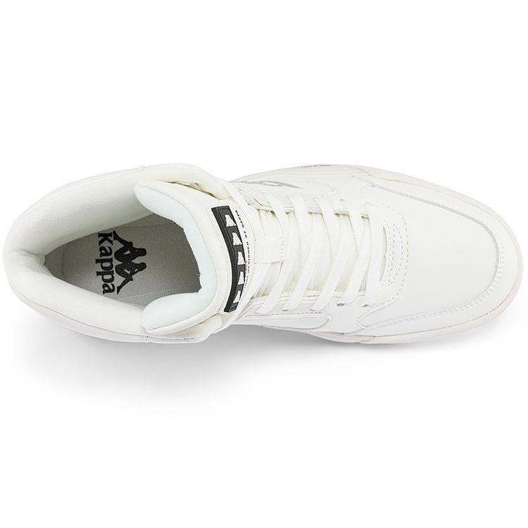 Kappa Lightweight Durable High-Top Skate Shoes Unisex Sneaker White Gray K0BZ5CC34-012