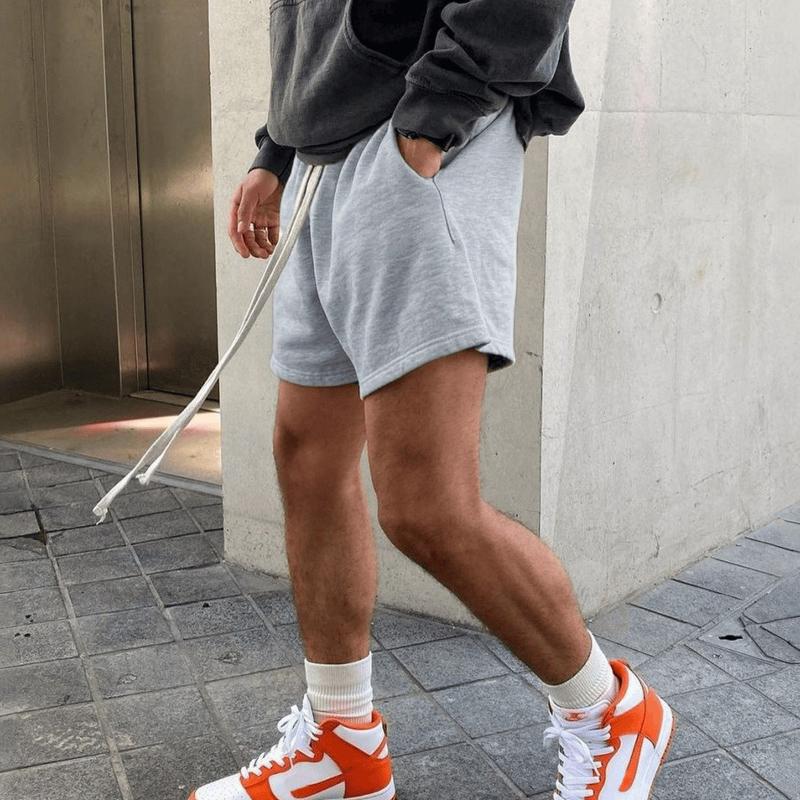 Men's Solid Color Sports Casual Shorts