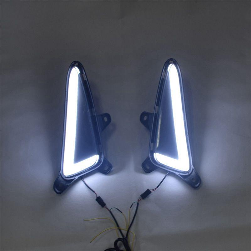 NEW-LED Daytime Running Lights Brake Light Lamp For Toyota C-HR CHR XLE Spare Parts DRL Bumper Lights