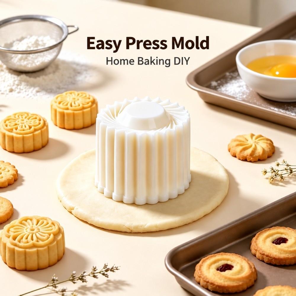 Double Ended Mung Bean Cake Embossing Mold Detachable Baking Mold New Mooncake Mold  Pastry Craft
