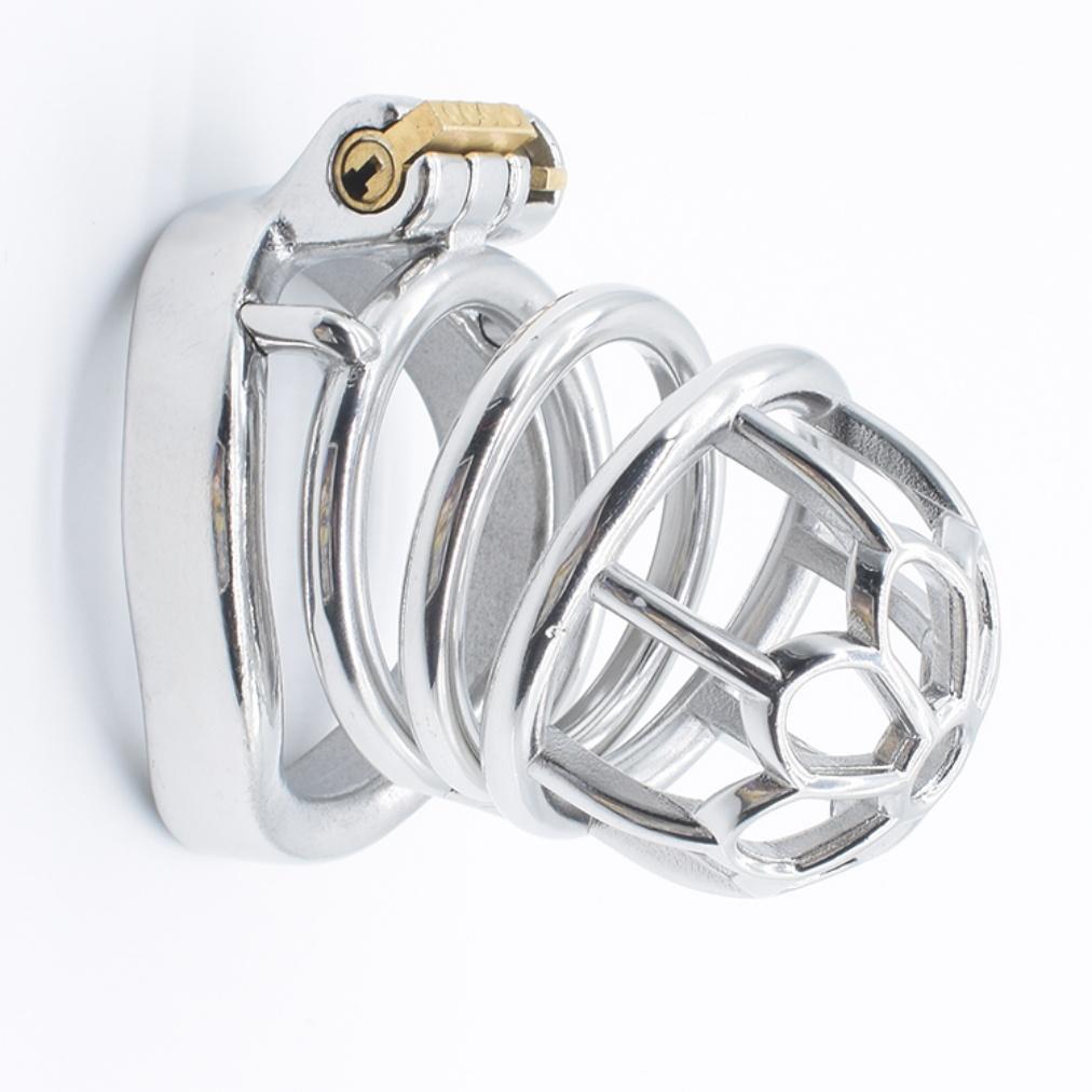 Frrk BDSM Bondage Lock Sex Toys Male Chastity Device Metal Chastity Dildo Cage Stainless Steel Cock Chastity Cage for Men