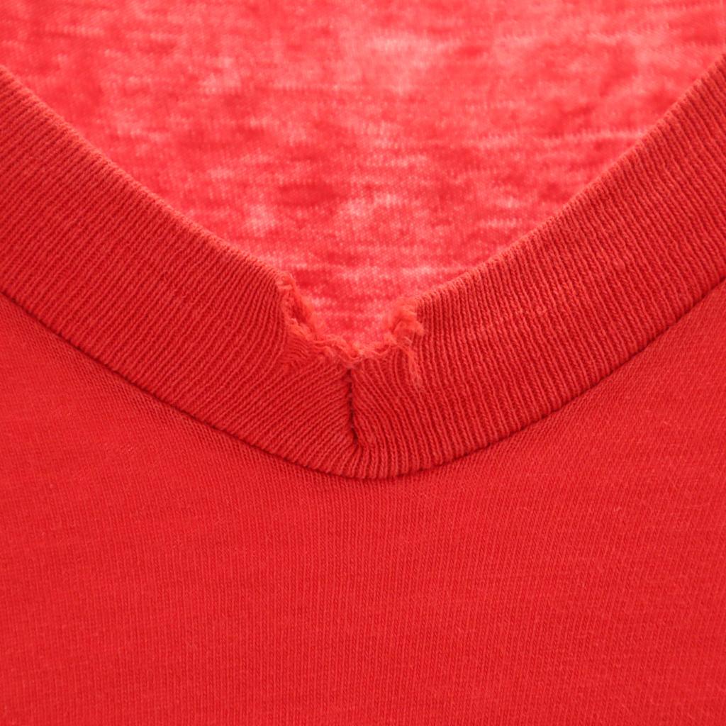 ARTEX 80s Made In USA Vintage Short Sleeve V Neck T-shirt L Single Stitch Men's Used