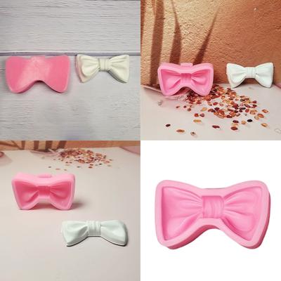 3D Schleifenfigur Silikonformen Epoxidharzformen für Kerzenherstellung Fondant Silikonformen für Schokoladenkuchen Backen