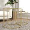 Elliptische Aussparungs-Nesting-Tische - Goldfarben