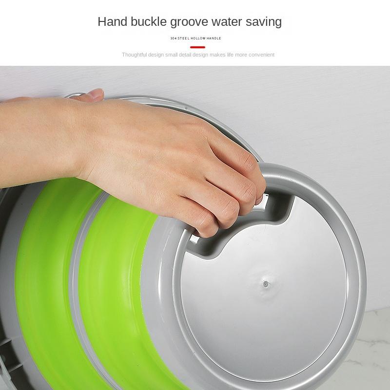 5L/10L Portable Folding Bucket Plastic Car Washing Bucket Children's Outdoor Travel Fishing Bucket Household Storage Bucket