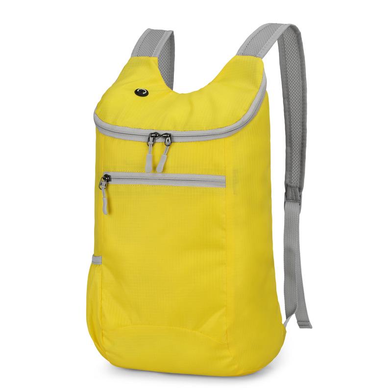 Tragbarer Outdoor Faltbarer Sportrucksack - Leichte Doppelschulter-Reisetasche und Schultasche; Option für individuelles Logo verfügbar.