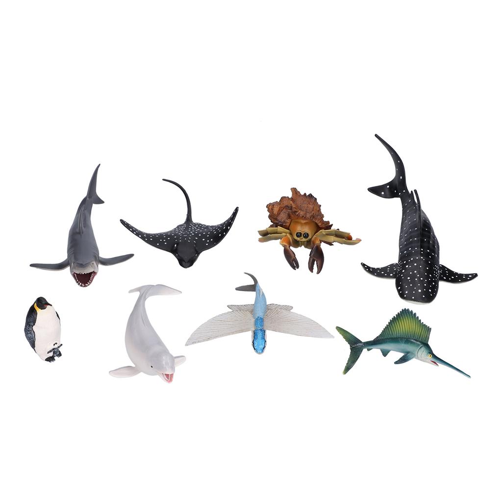 Marine Life Toys Cute Realistic Safe Plastic Educational Sea Animals Figures Model for Kids