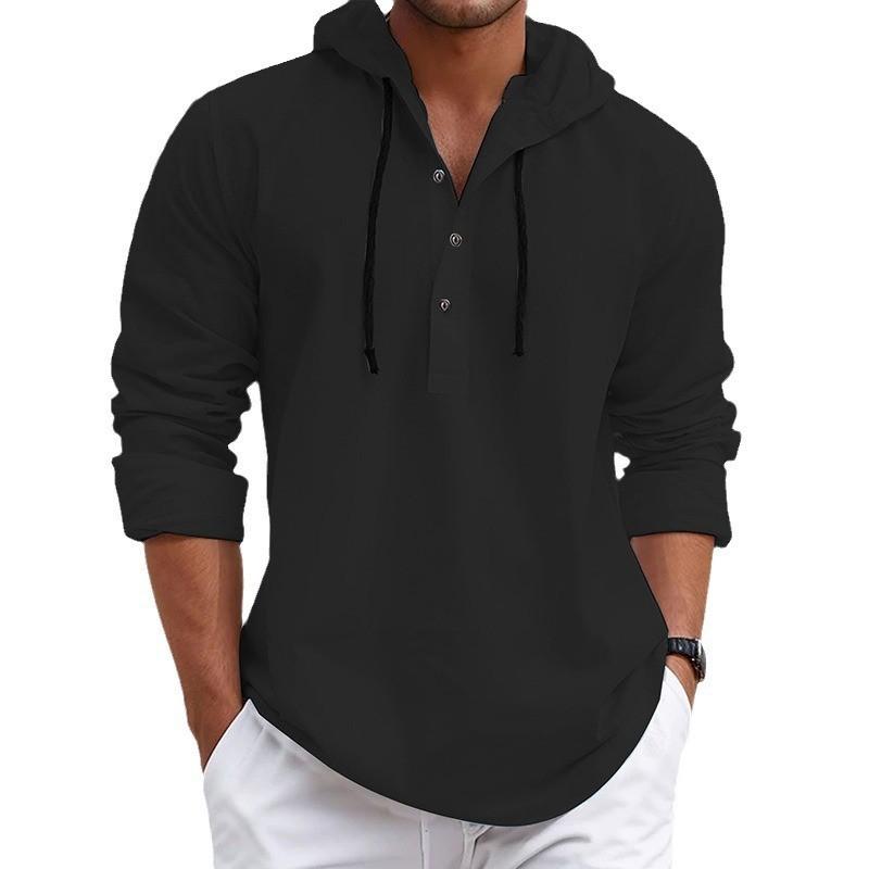 Neu Shirt Männer Langarm Mit Kapuze Hoodie Frühling und Herbst Lose Beiläufige