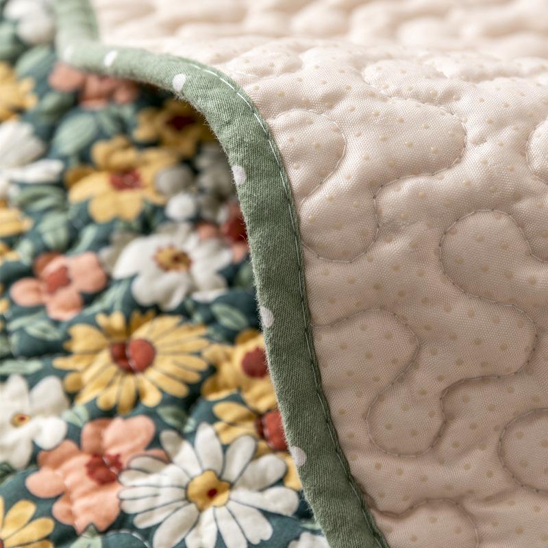 Cotton Sofa Cushion Four Seasons Non-slip Cotton-quilted Pastoral Summer Universal Cushion Nordic Leather Sofa Cover Cover