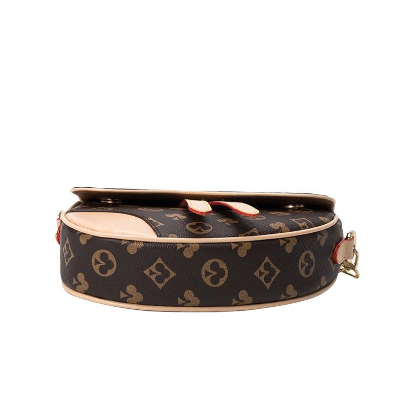 Women's bag new versatile printed high-end saddle bag shoulder messenger bag underarm bag