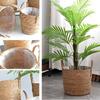 Woven Flower Pots Straw Flower Pots Outdoor Tables Large Straw Bag Basket Hand