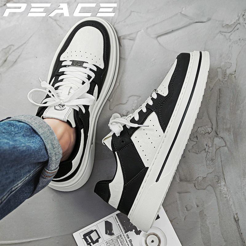 

2024 Новые мужские легкие роскошные повседневные кроссовки - универсальные модные белые туфли в европейском стиле 39