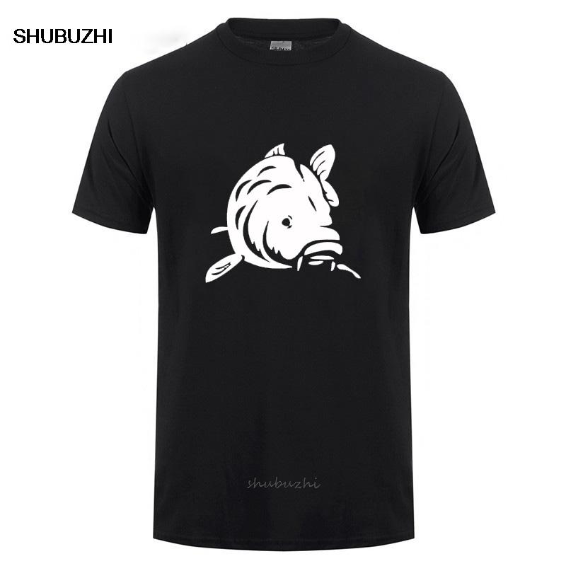 Carp T Shirts Funny Birthday Gift For Men Dad Father Husband Fishinger Fisherman Short Sleeve Round Neck Cotton T-Shirt