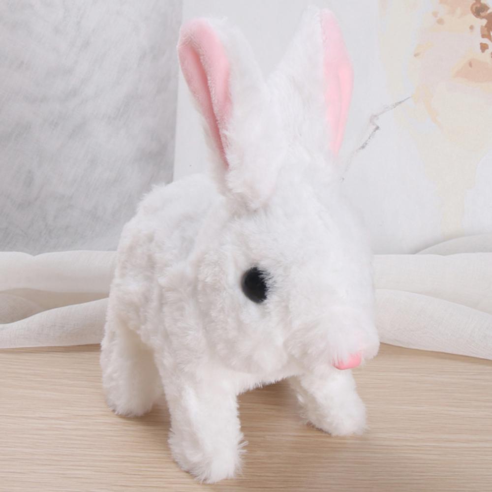 Electric Plush Simulation Teddy Corgi Dog Rabbit Tail Wagging Ass Shaking Toy Robot Dog Toy Interactive Electronic Pets