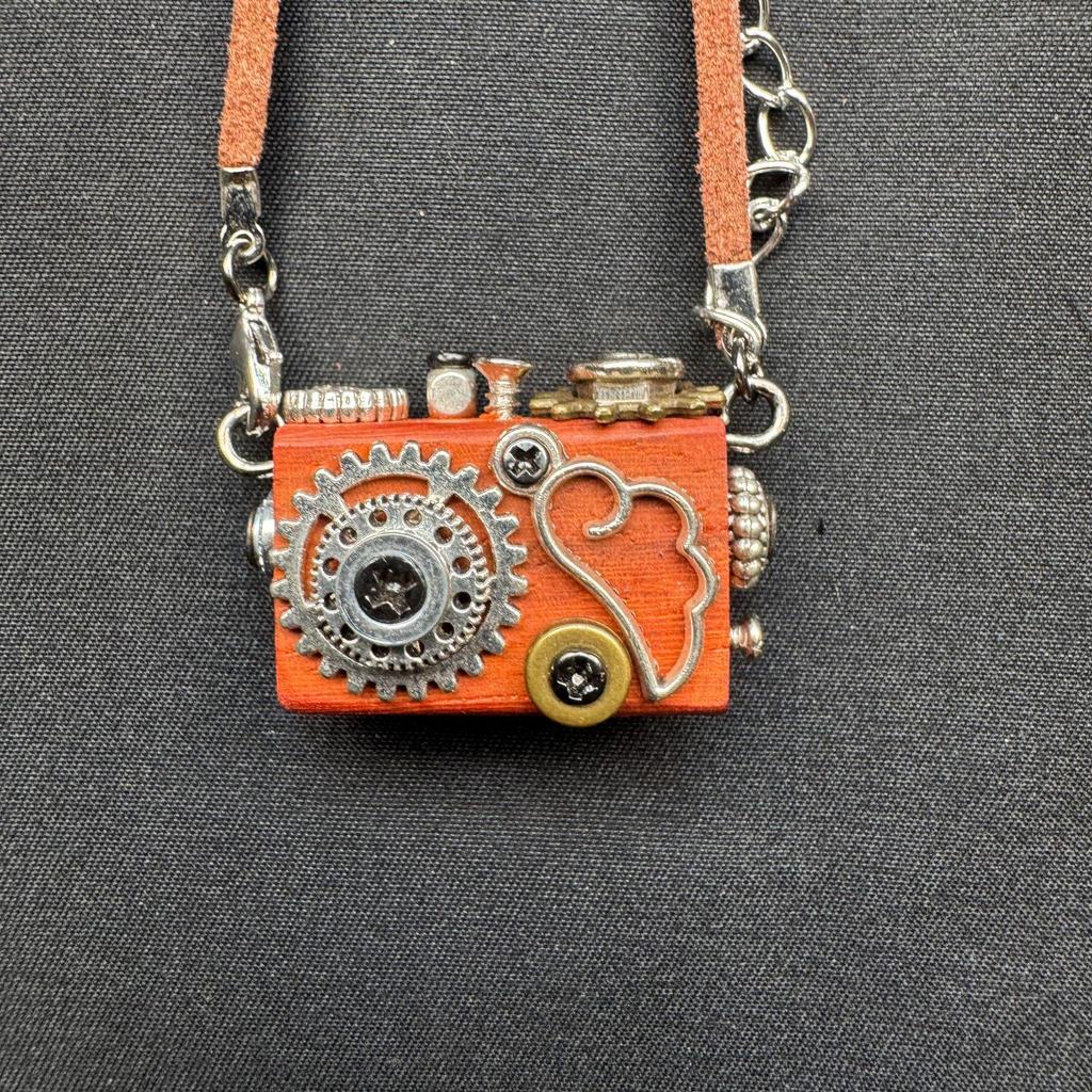 Punk Robot Pendant Necklace: Handmade Hanging Ornament - Unisex Mobile Phone Chain Jewelry