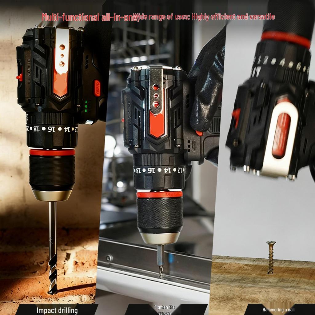 Hot Selling Lithium Battery Brushless Electric Hand Drill & Screwdriver Set