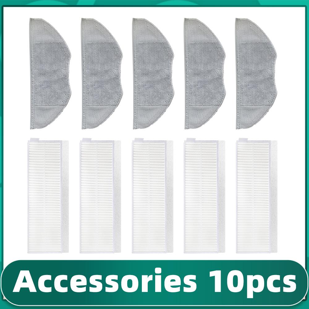 Passend für MJSTG1 Mijia G1 Mi Roboter Staubsauger-Wischmopp Essential Reiniger Hepa Filter Haupt-Seitenbürste Wischmopp-Lappen Ersatzteil Zubehör