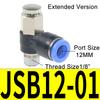 JSB4/6/8/10/12 Pneumatic Button Valve Quick Plug Pressure Relief Connector Normally Closed Manual Press Type Quick Exhaust Valve