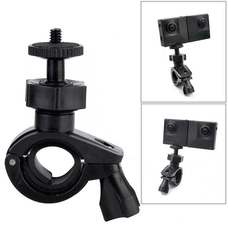 Black Camera Accessory Bike Motorcycle Useful Sport Camera Holder Bracket Handlebar Mount Stand Black