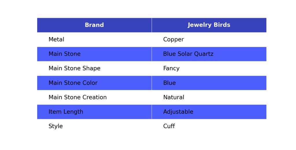 Pierre de Quartz Solaire Bleue Cuivre Nouveau Électroformé Cadeau pour Femme Bracelet Manchette d'Anniversaire VP-126